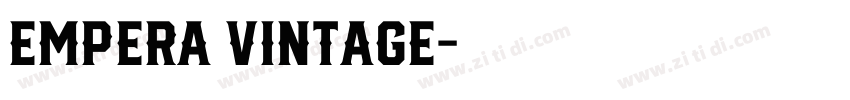 Empera Vintage字体转换